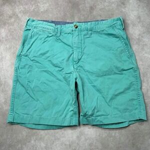 Polo Ralph Lauren Mens Relaxed Fit Chino Shorts Teal Cotton Size 34